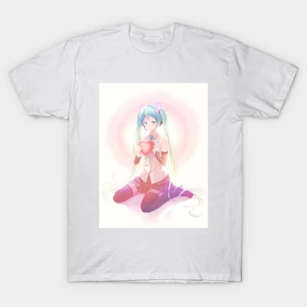 Miku Loves You T-Shirt by mikmix